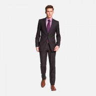 Jam-Sharp Trim Fit Grey Virgin Wool Suit