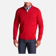 Half Zip Merino Wool Sweater